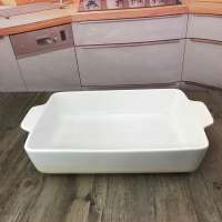 ceramic square bakeware,porcelain baking pan,white baking dish